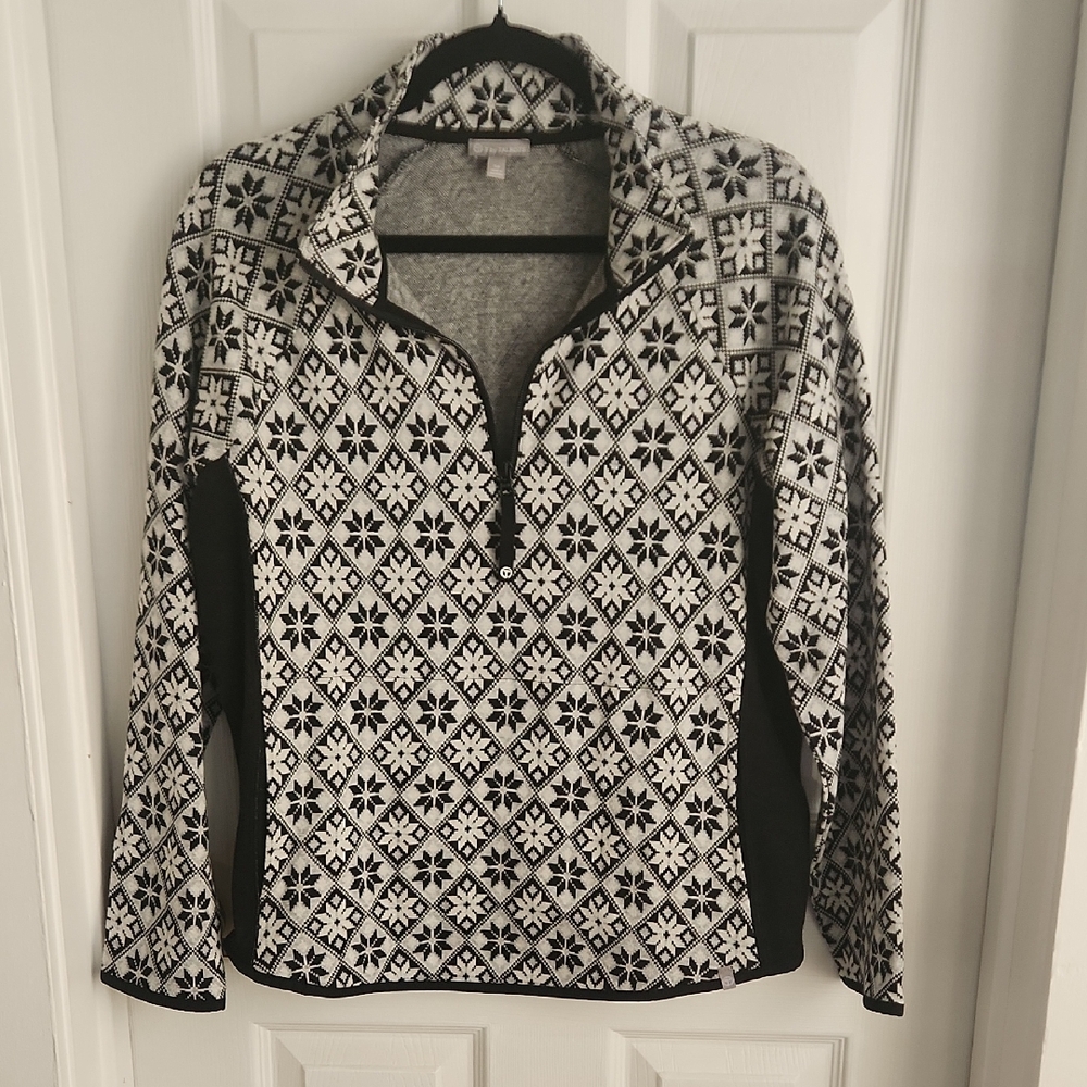 Talbots Winter Snowflake Top